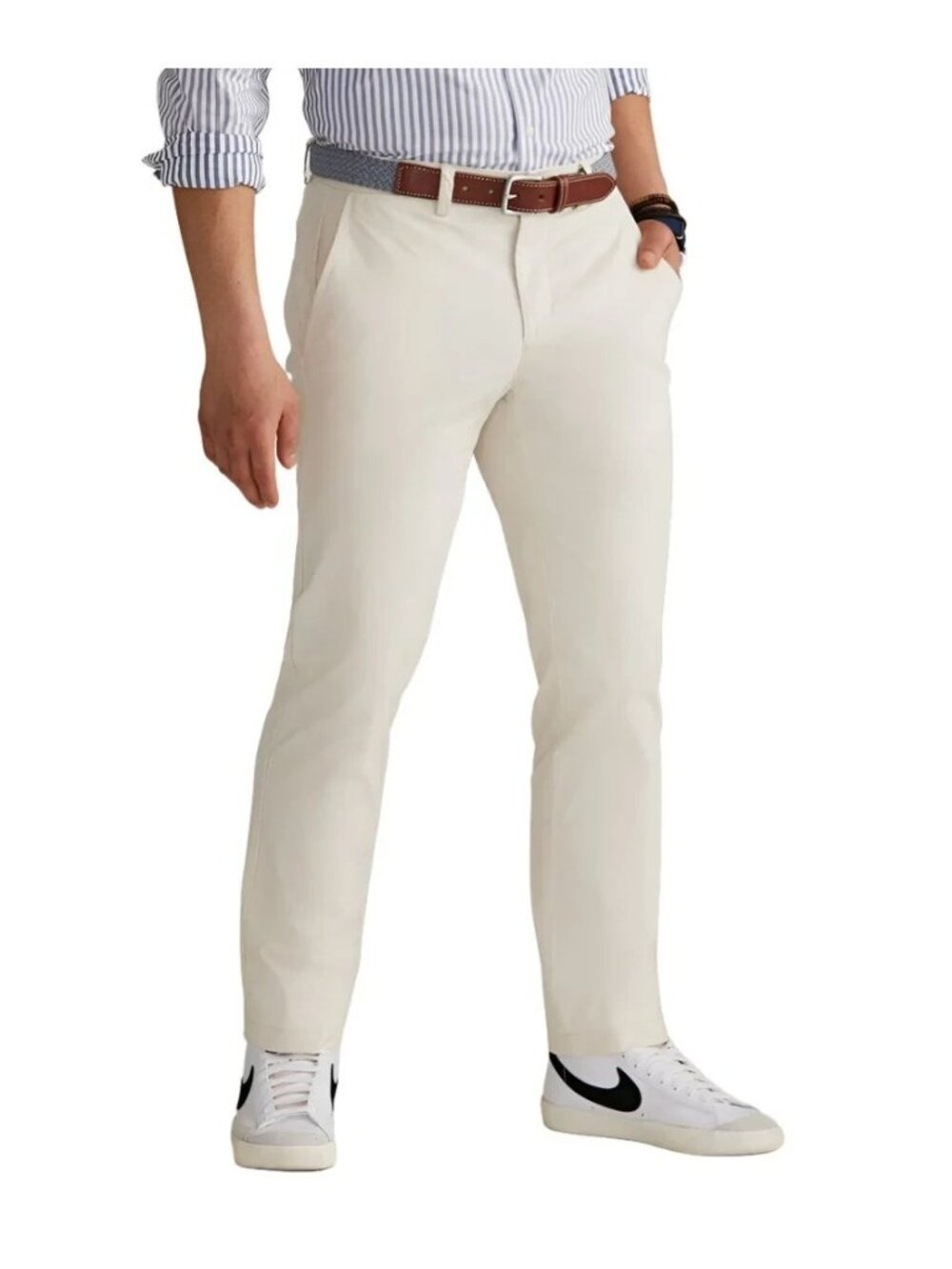Vineyard Vines Breaker Slim Straight Chino Twill Pants Stone Khaki 40x32